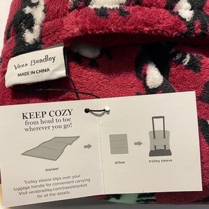 Vera Bradley Travel Blanket Playful Penguins
